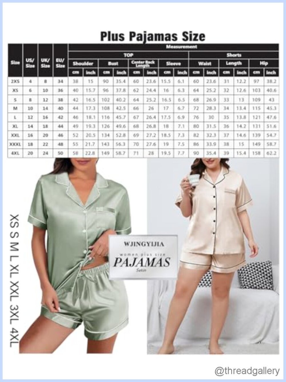 Womens Silky Satin Pajama Set Two-Piece Button-Down Sleepwear Lounge - Picture 2 of 6
